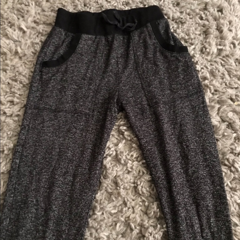 Black and grey joggers